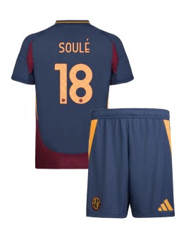 AS Roma Matias Soule #18 Ausweichtrikot für Kinder 2024-25 Kurzarm (+ Kurze Hosen)